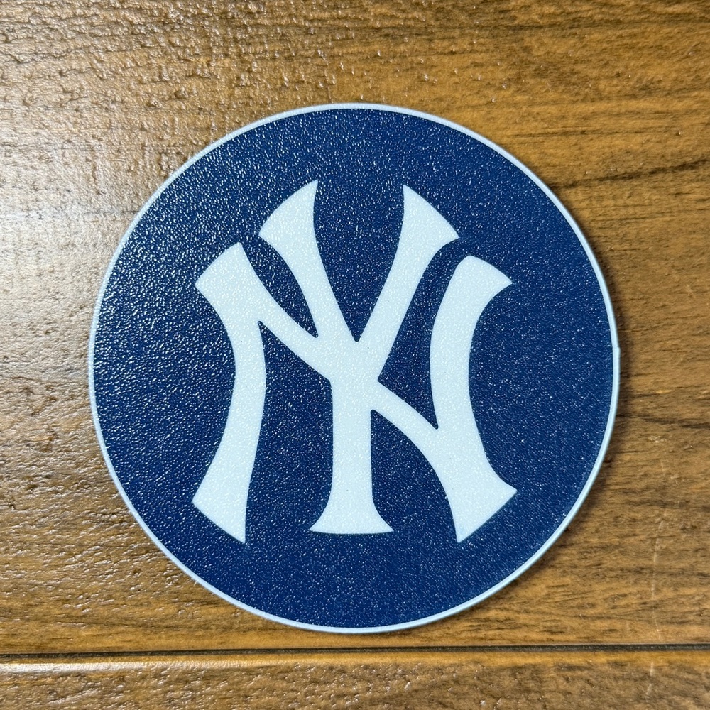 New York Yankees Coasters Set – 3D Printed Drink Coasters with Holder
